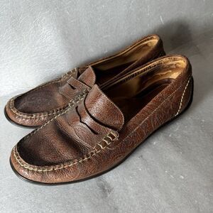 MINT Martin Dingman Paisley Men’s 9 Driving Dress Shoe Penny Loafers Brazil